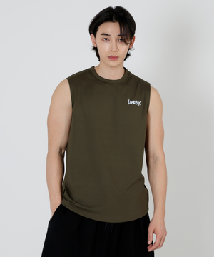 쿨드라이 소프트 프로 슬리브리스[카키]