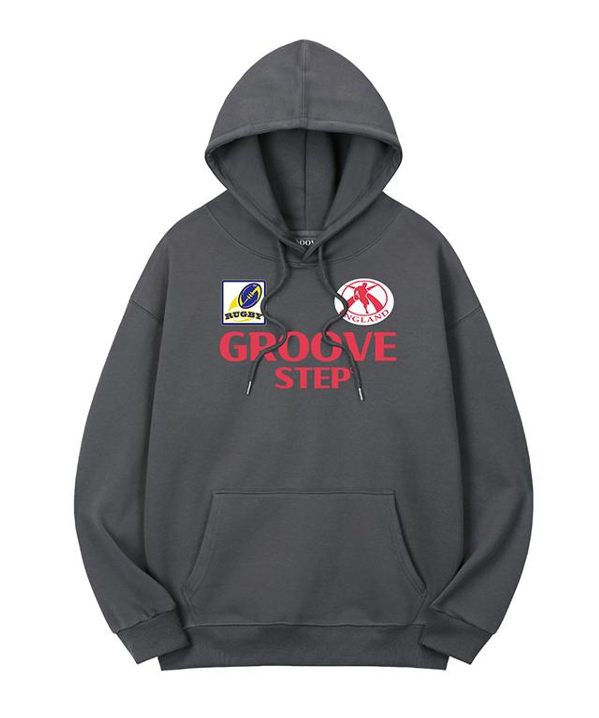 그루브스텝(GROOVESTEP) Rugby Oversized Fit Hoodie H0115