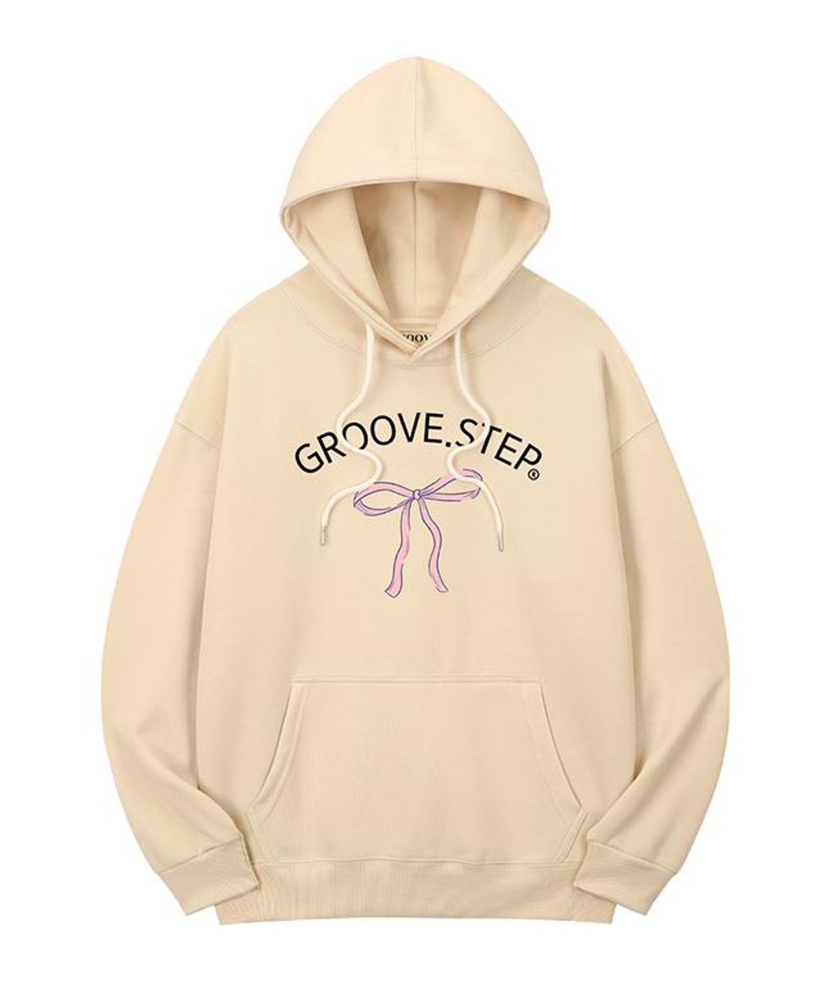 그루브스텝(GROOVESTEP) Ribbon Oversized-fit Hood H0121