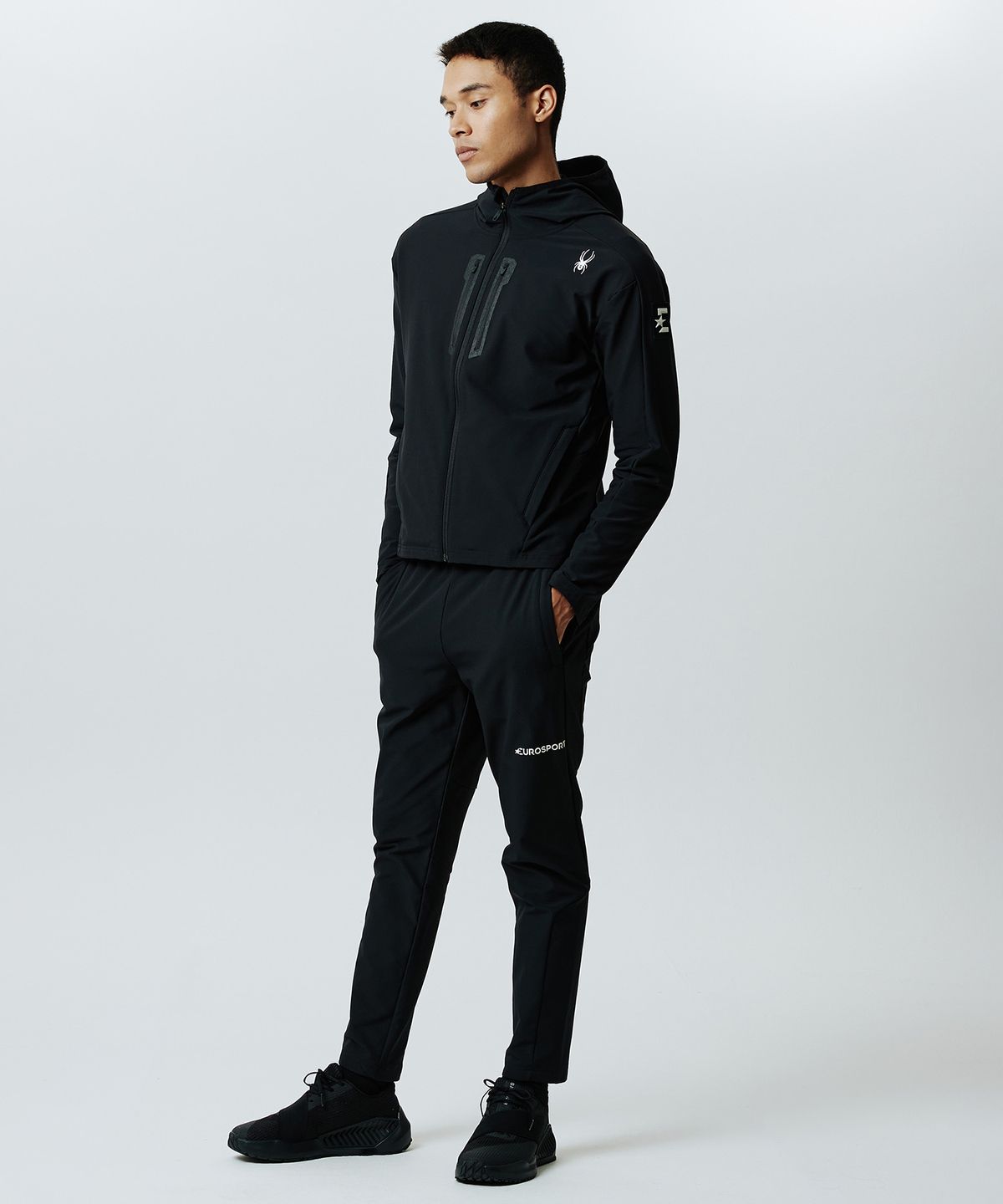 스파이더(SPYDER) [유로스포츠] 슬림핏 셋업 팬츠 SPIWCNFP221UBLK