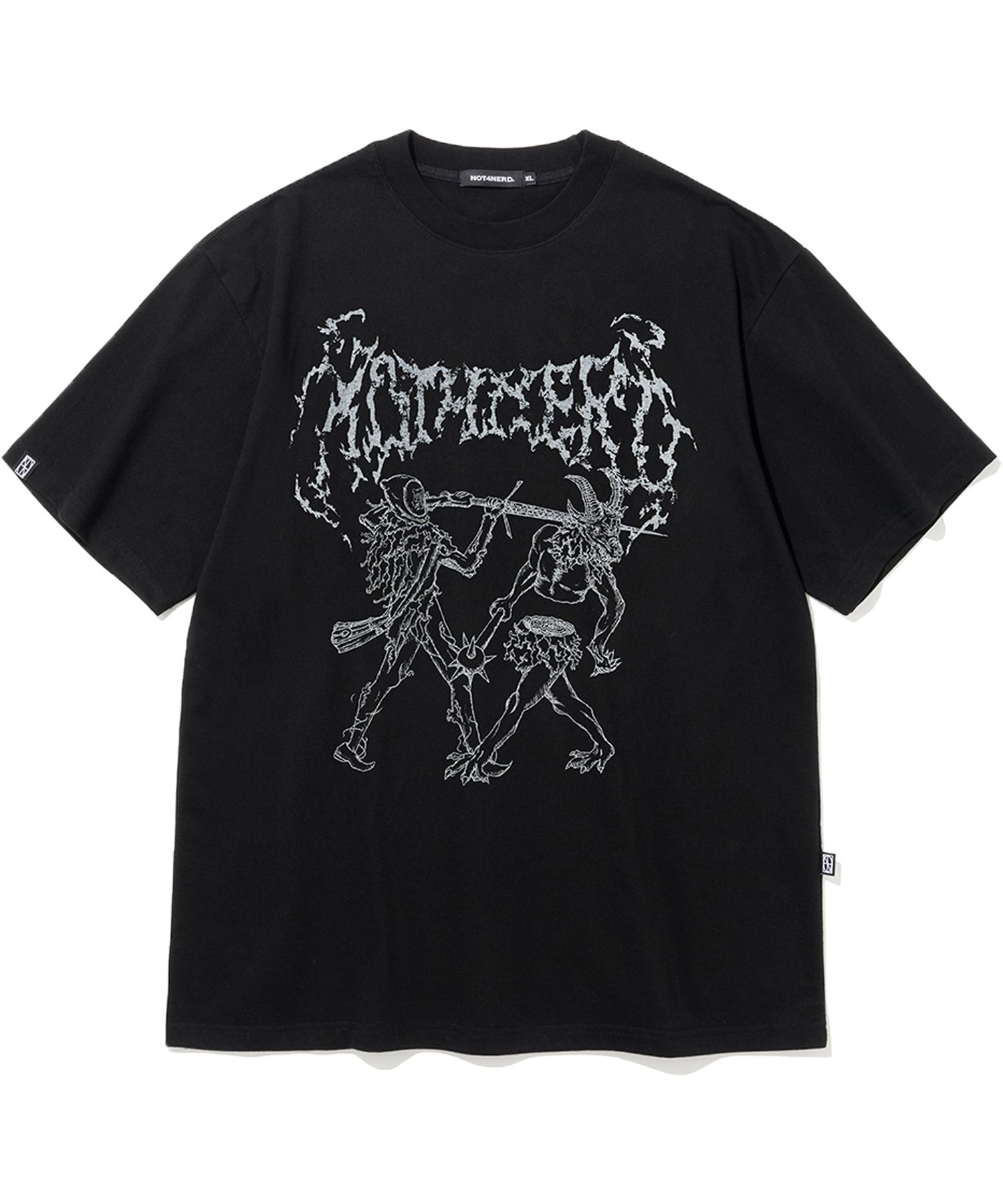 ★NOT4NERD★Split T-Shirts MUSINSA | NOT4NERD Split T-Shirts - Black