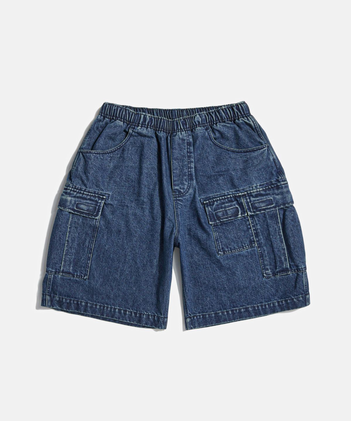 에스피오나지(ESPIONAGE) Denim M51 Field Shorts Washed Indigo