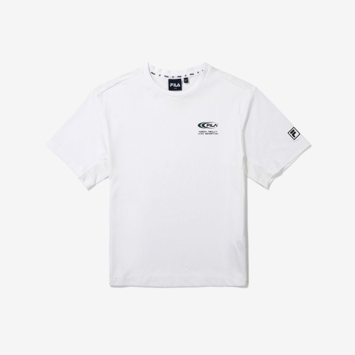 휠라 키즈(FILA KIDS) 퍼포먼스 매쉬 티셔츠(FK2RSG2502MOWH)