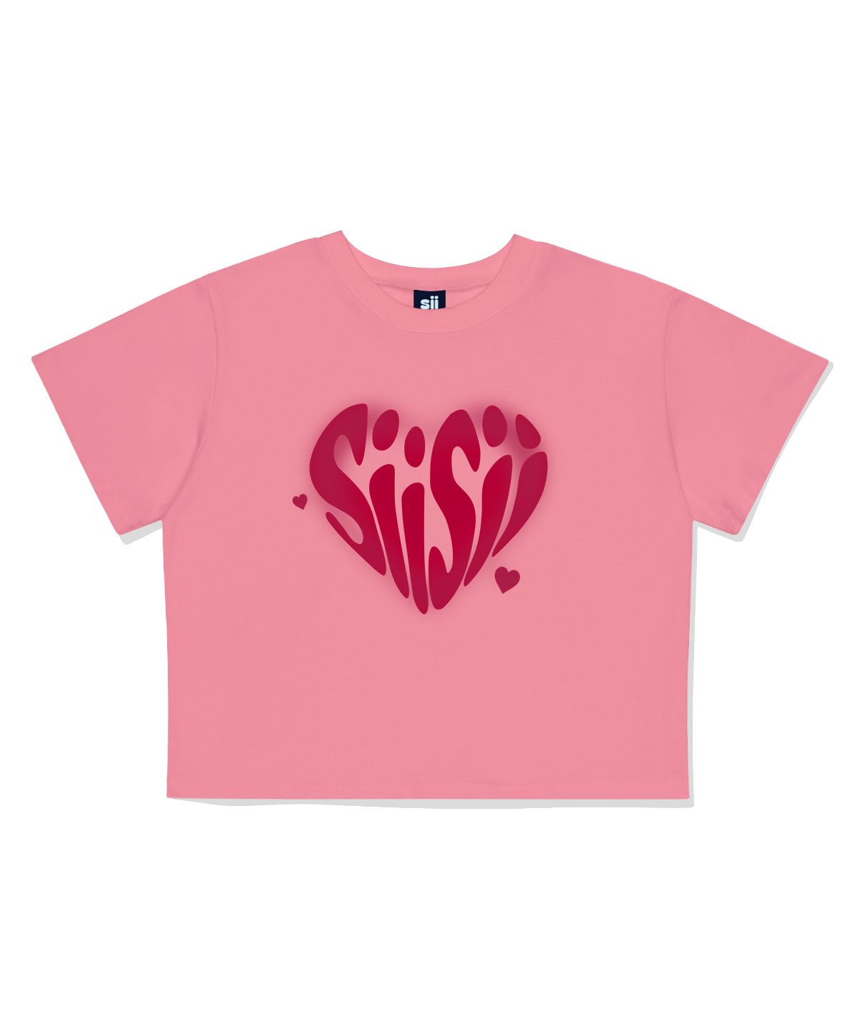 MUSINSA公式 | PAGESIISII シシハートプリンティングクロップ半袖T