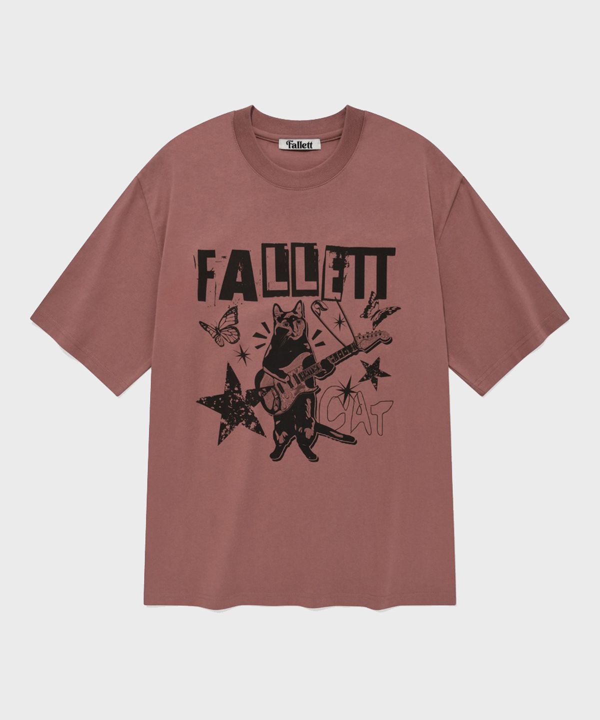 팔렛(FALLETT) 락 스타 네로 반팔티 핑크