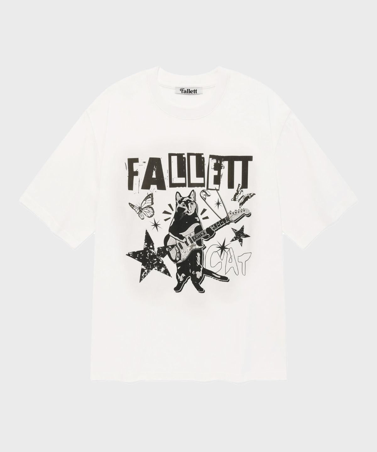 팔렛(FALLETT) 락 스타 네로 반팔티 화이트