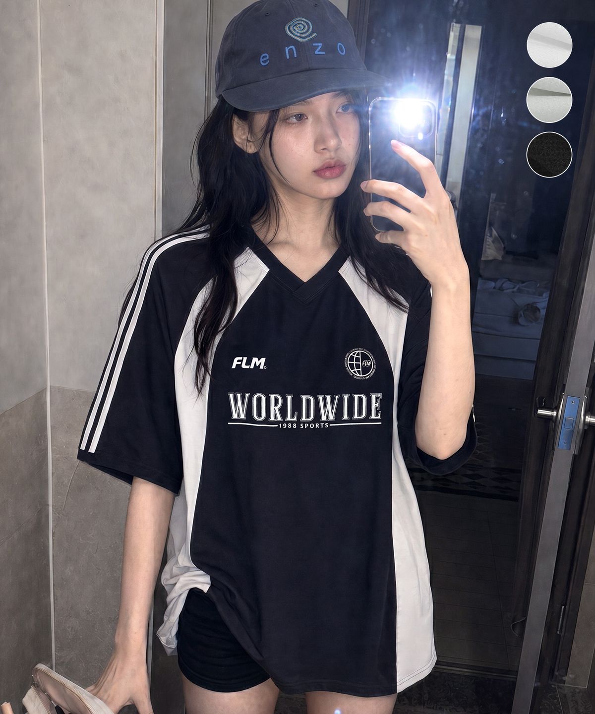 필루미네이트(FILLUMINATE) FLM 클럽 스포츠 저지 티셔츠-3Color