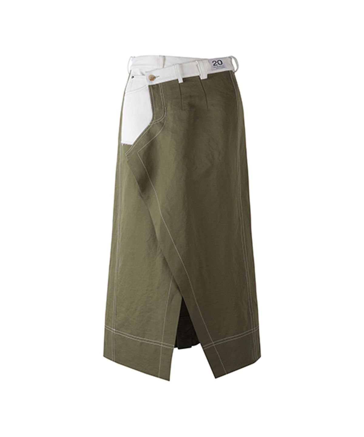 래코드(RECODE) Pants Detail Overlap Skirt_RQKAS24535KHX