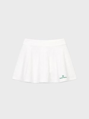 W MC 테리 플레어 스커트