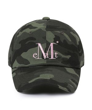 시그니처 카모 밀리터리 볼캡 (카키-베이비 핑크, 그레이)