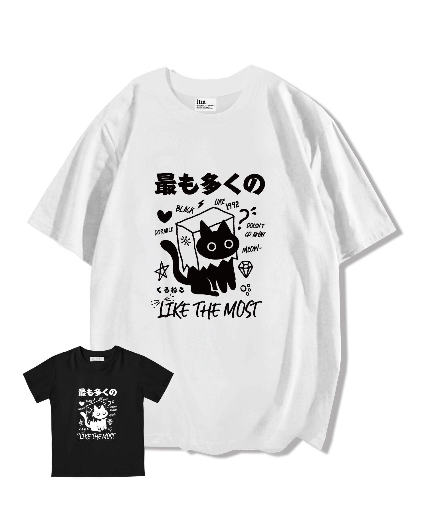 MUSINSA公式 | LIKE THE MOST [長袖追加] ボックスキャット レギュラー
