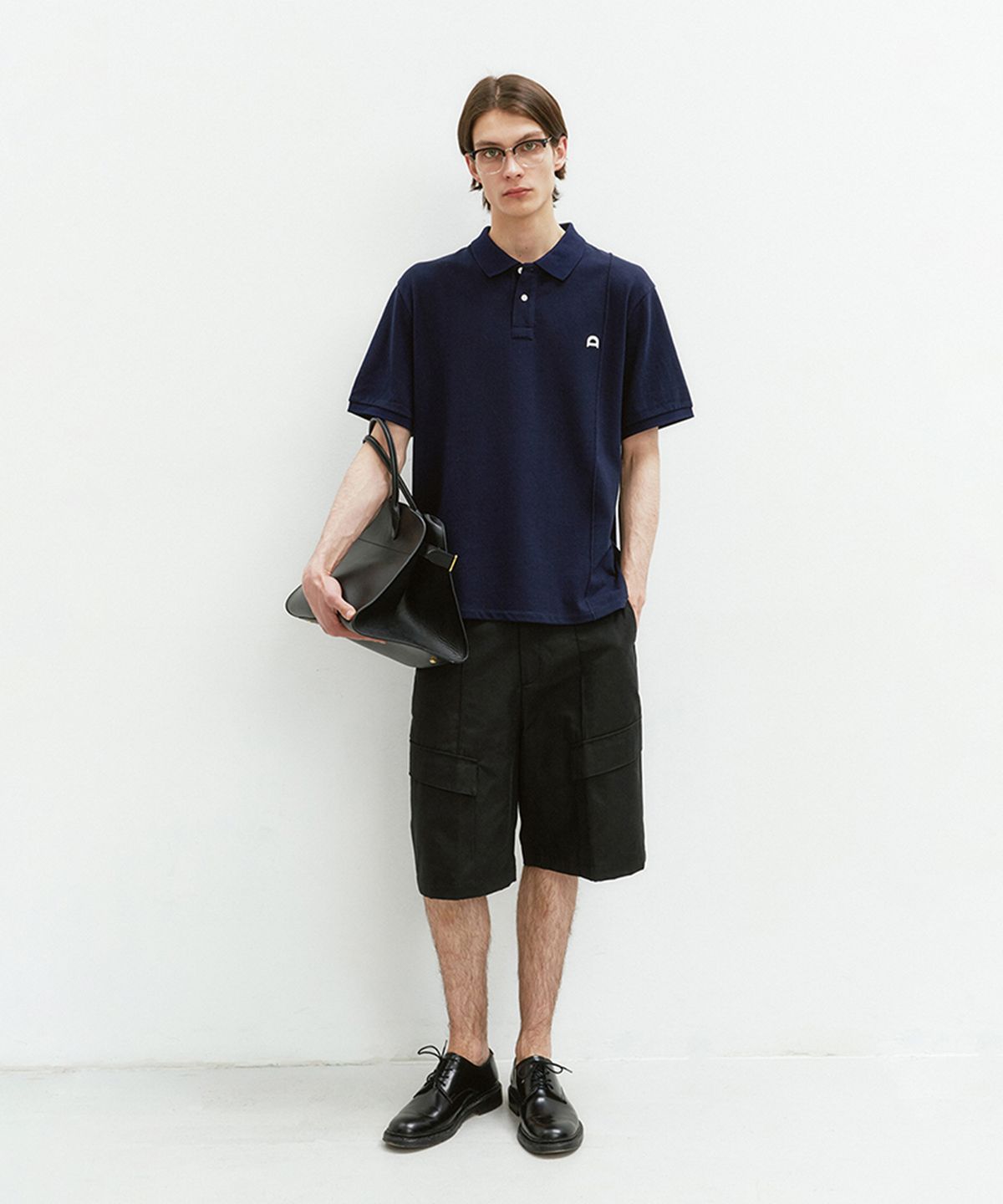 던스트 포 맨(DUNST FOR MEN) LOW RISE CARGO SHORTS BLACK_M_UDPA4B321BK