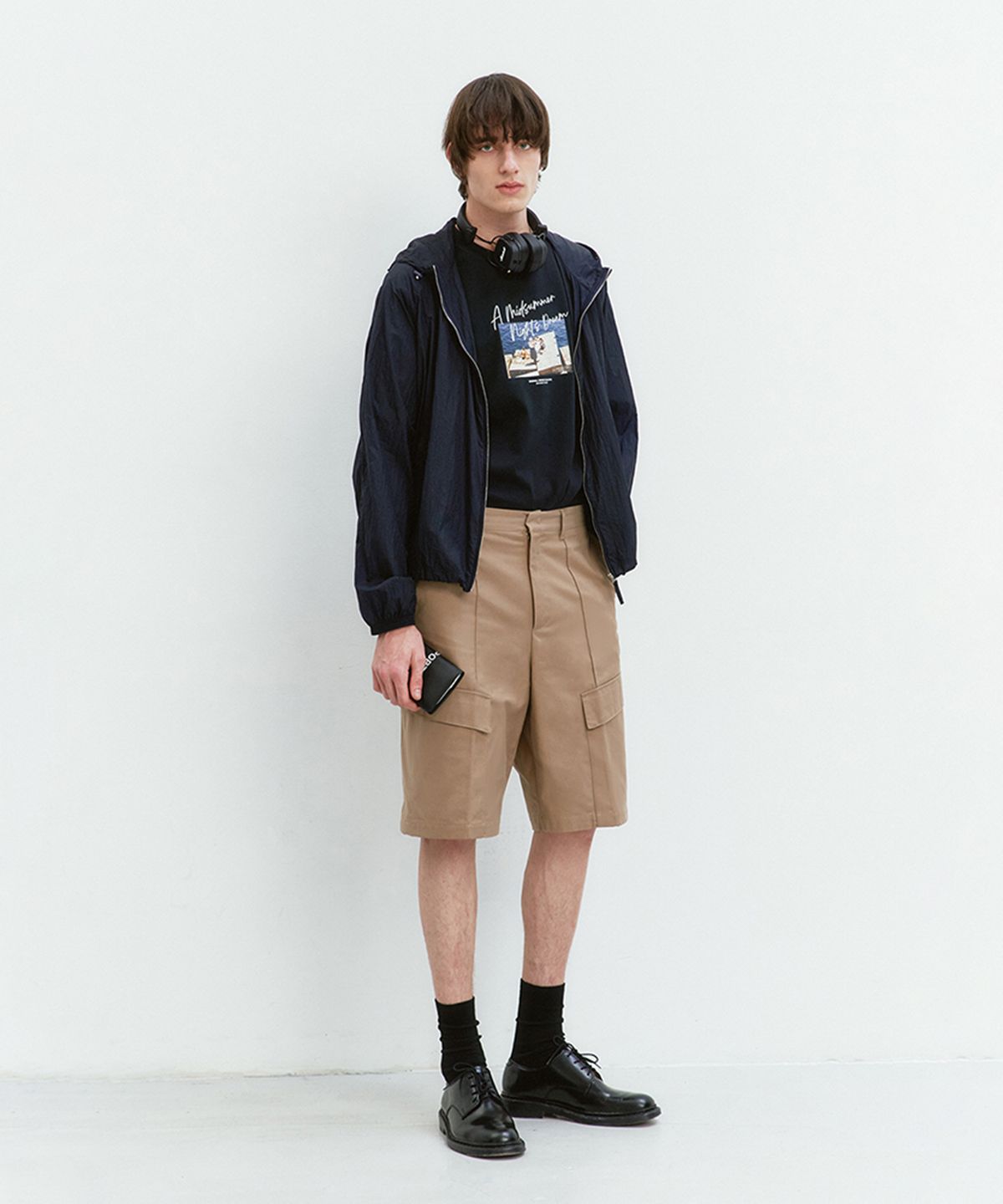 던스트 포 맨(DUNST FOR MEN) LOW RISE CARGO SHORTS BEIGE_M_UDPA4B321I2