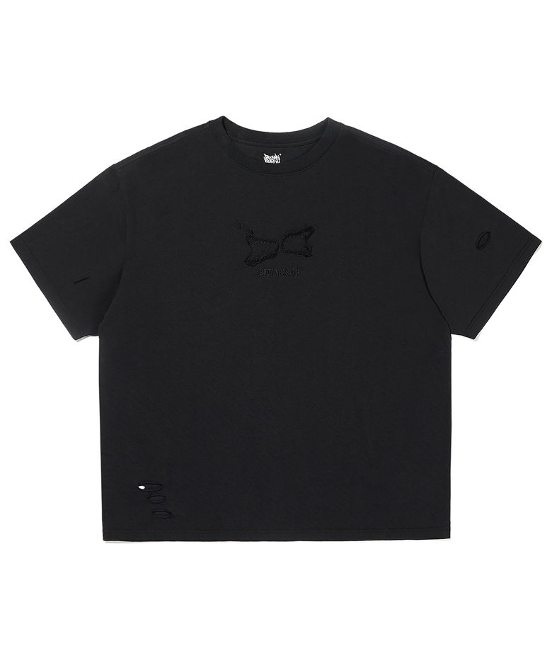 VINTAGE ABSTRACT BB TEE - BLACK