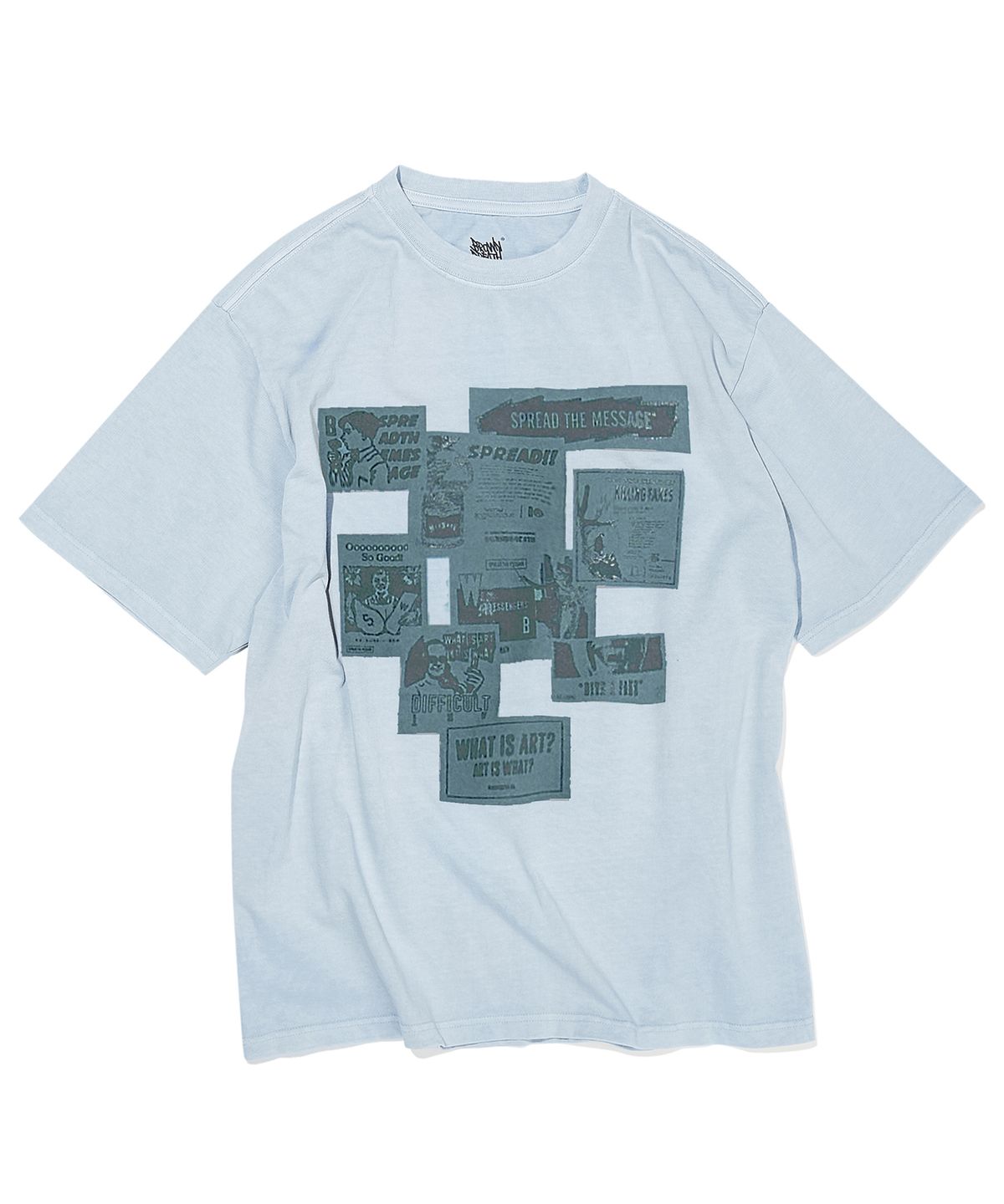 브라운브레스(BROWNBREATH) ADS PIGMENT TEE - BLUE