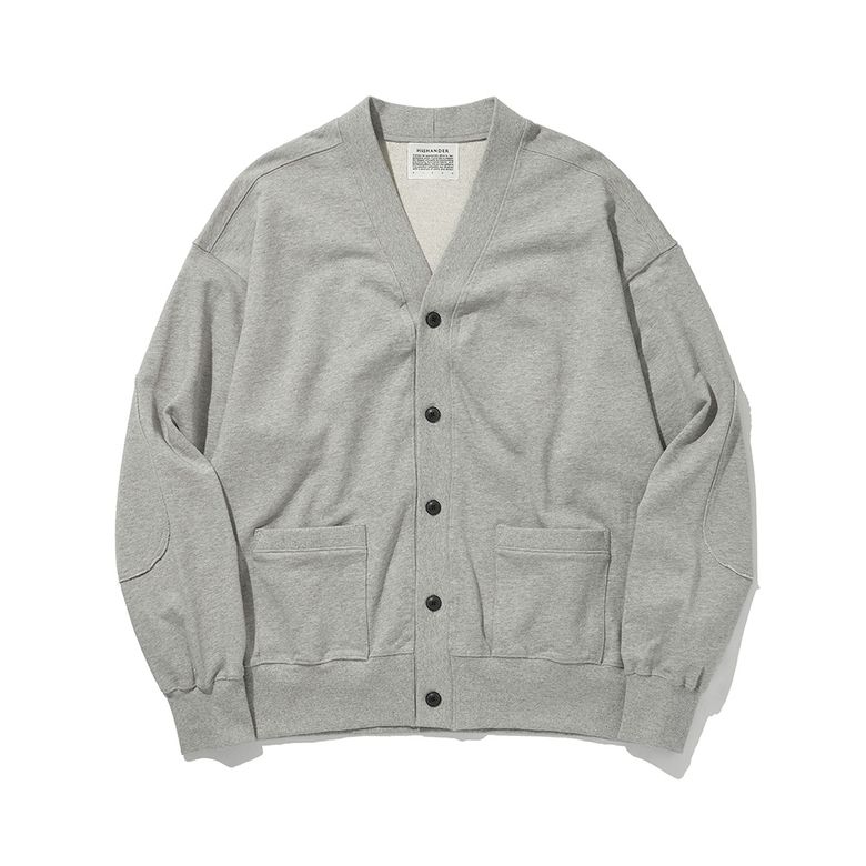 SWEAT CARDIGAN [Melange Grey]