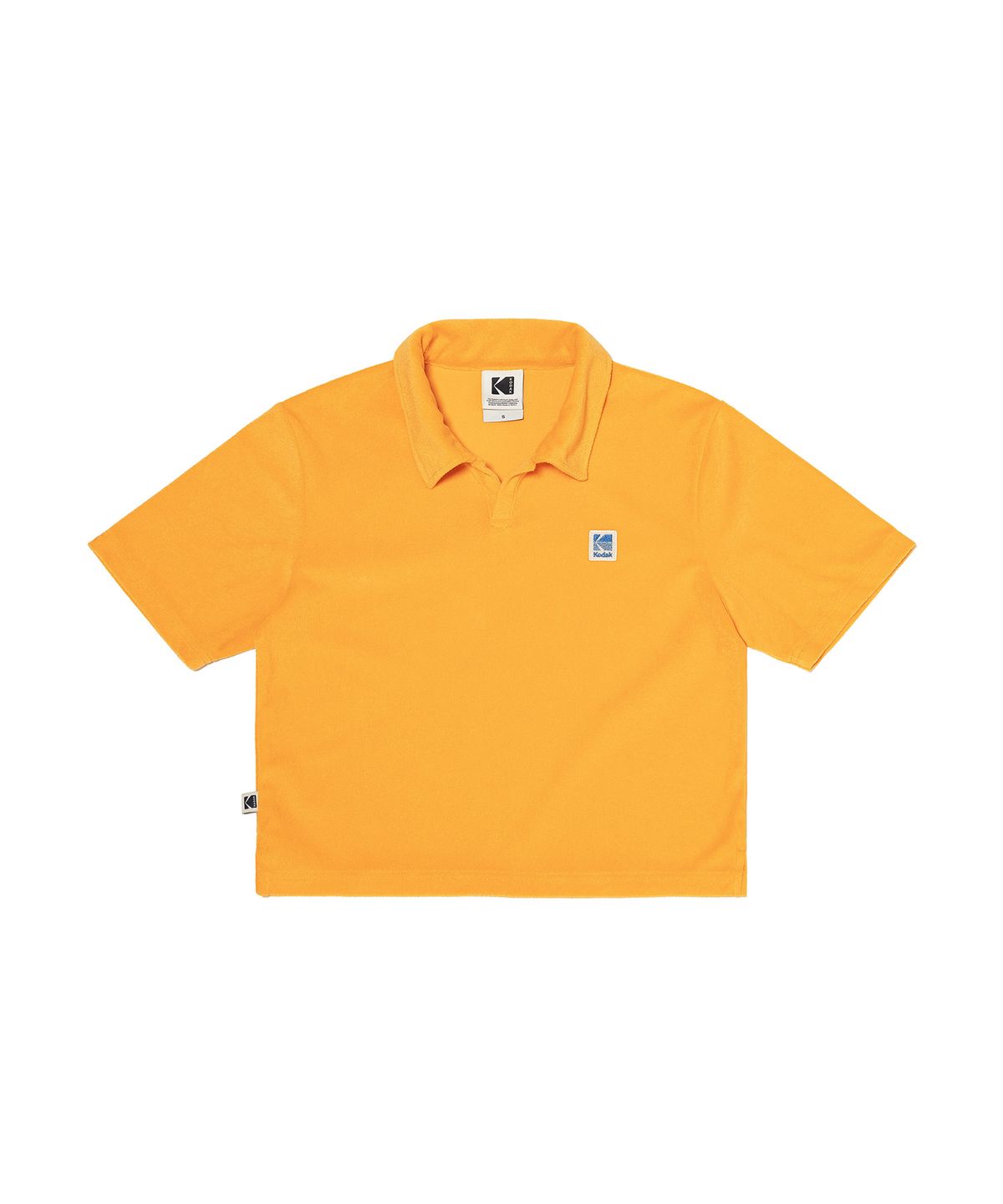 코닥(KODAK) 에센셜 테리 크롭 폴로티셔츠 우먼 YELLOW