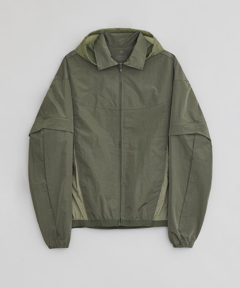 DETACHABLE WINDBREAKER OLIVE