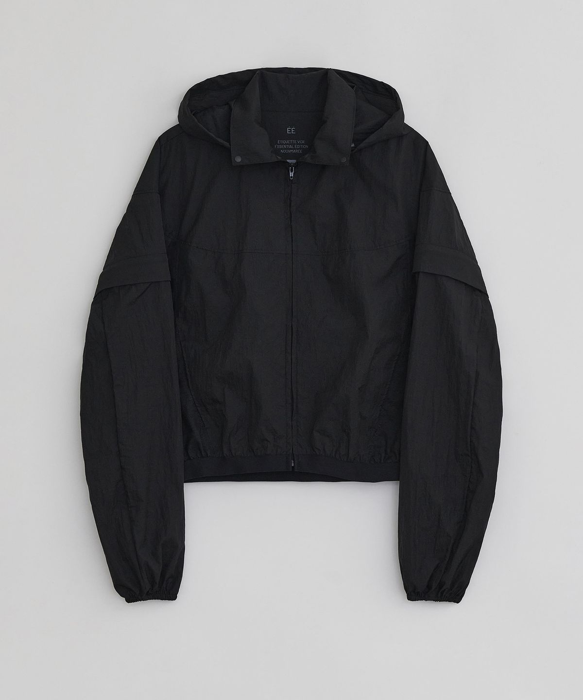 이이(EE) WOMENS DETACHABLE WINDBREAKER BLACK