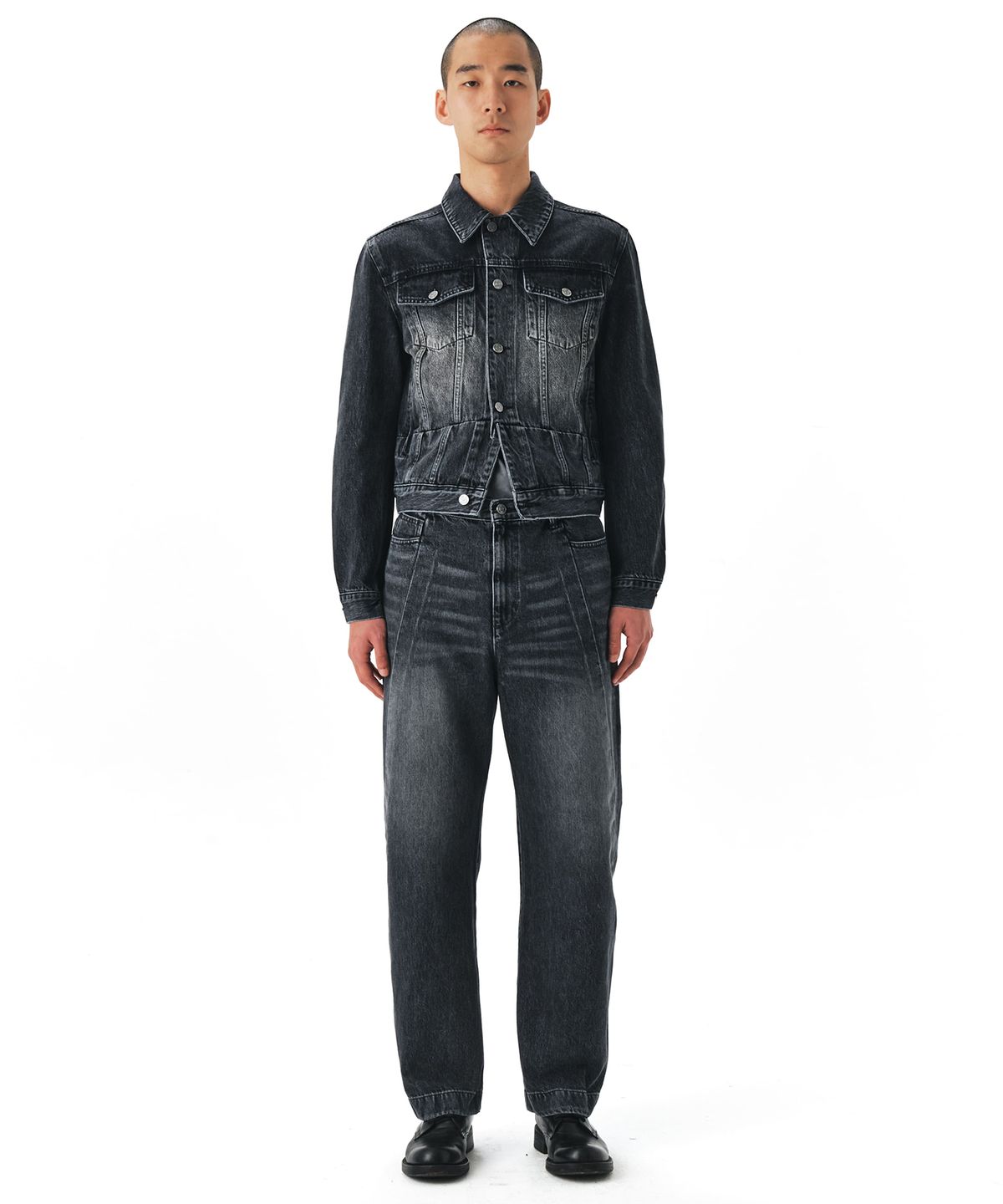 이이(EE) DENIM JACKET BLACK