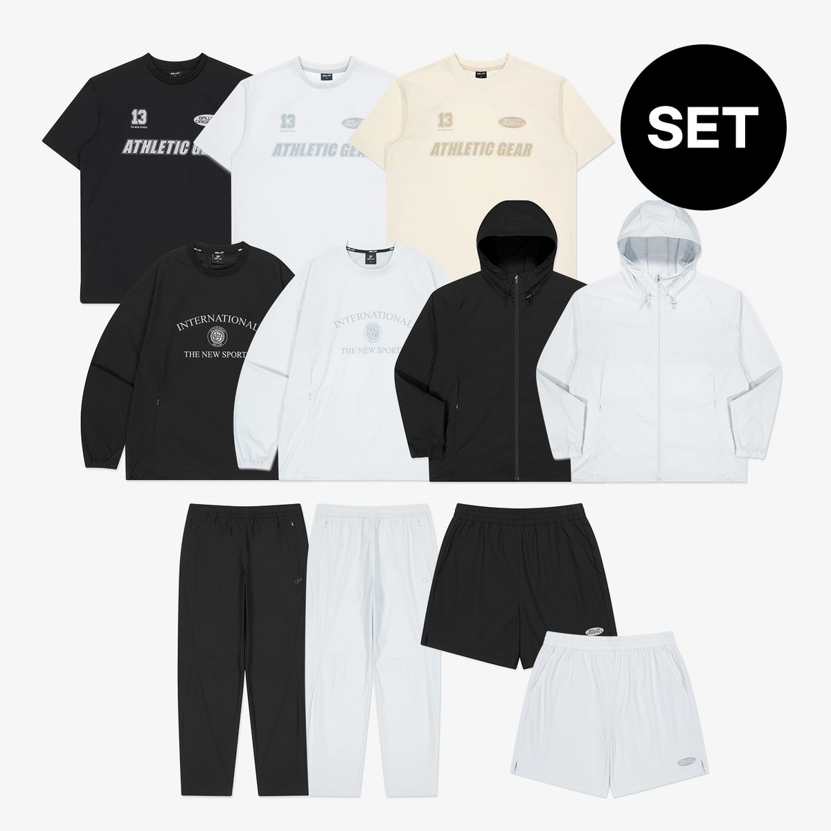 밸롭(BALLOP) [SET] 플라이테크 숏슬리브OR맨투맨OR자켓 + 3D팬츠OR숏츠