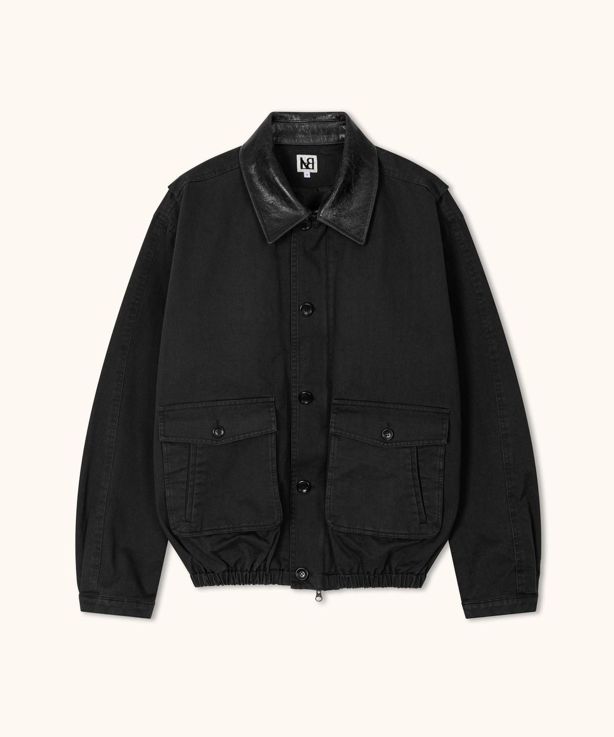 라벨아카이브(LABELARCHIVE) [Exclusive] Carter cow leather collar jacket black