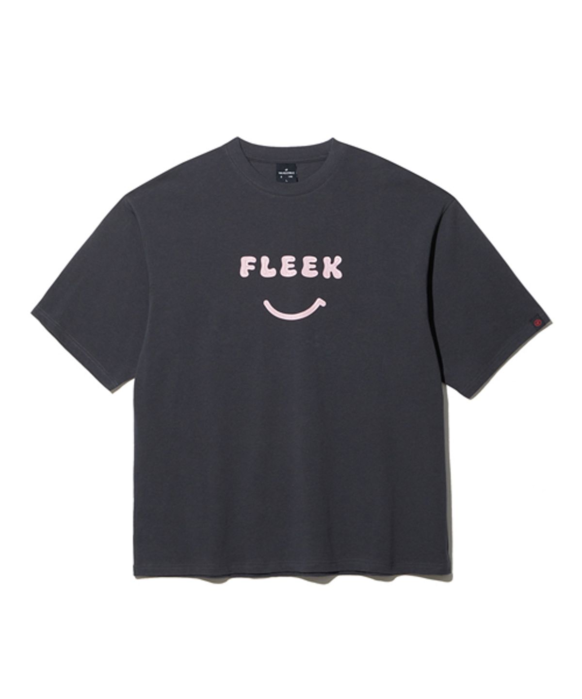 왕관(WANGGWAN) Fleek 오버핏 반팔티셔츠 (차콜)