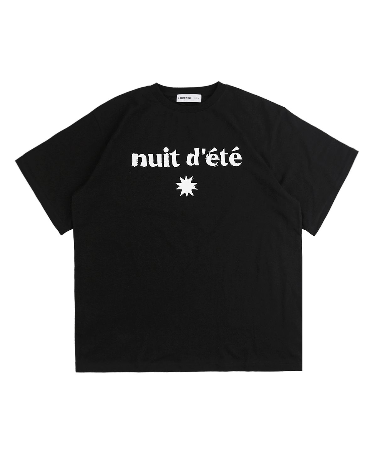 에이펙스 디자인(APEX DESIGN) 크랙 로고 티셔츠-블랙
