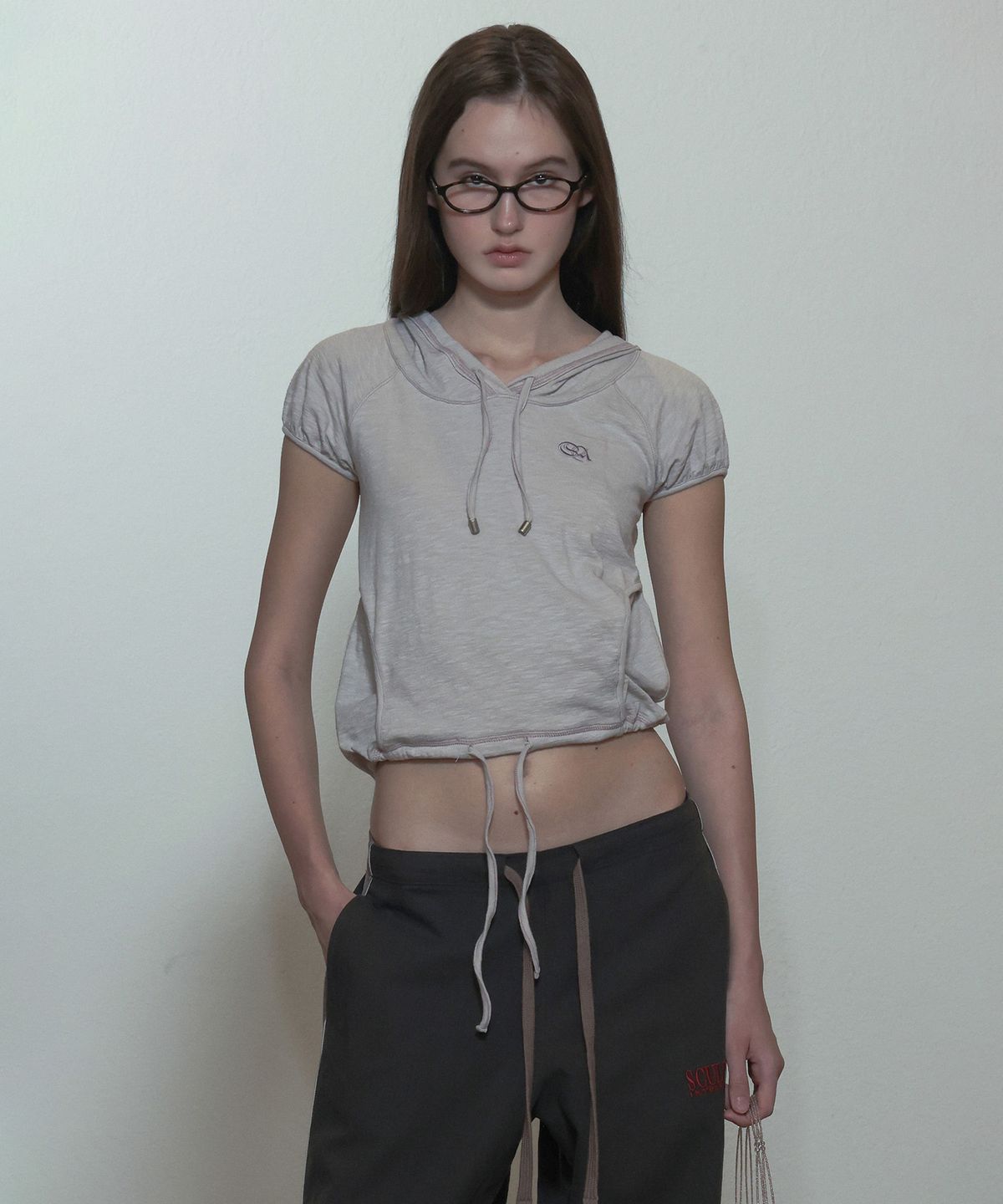 스컬프터(SCULPTOR) Raglan Hoodie Tee Blush