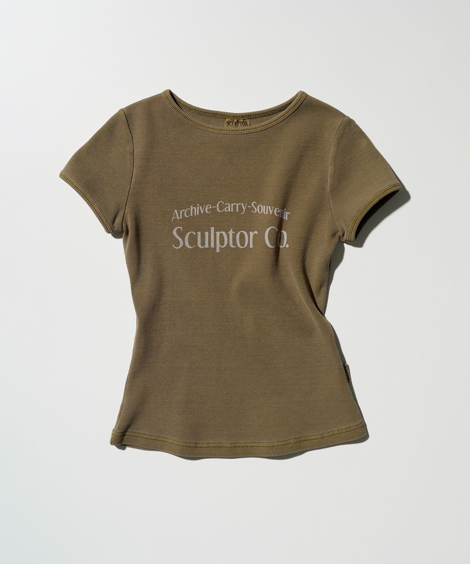 Archive Pigment Baby Tee Dusty Ivory - Sculptor