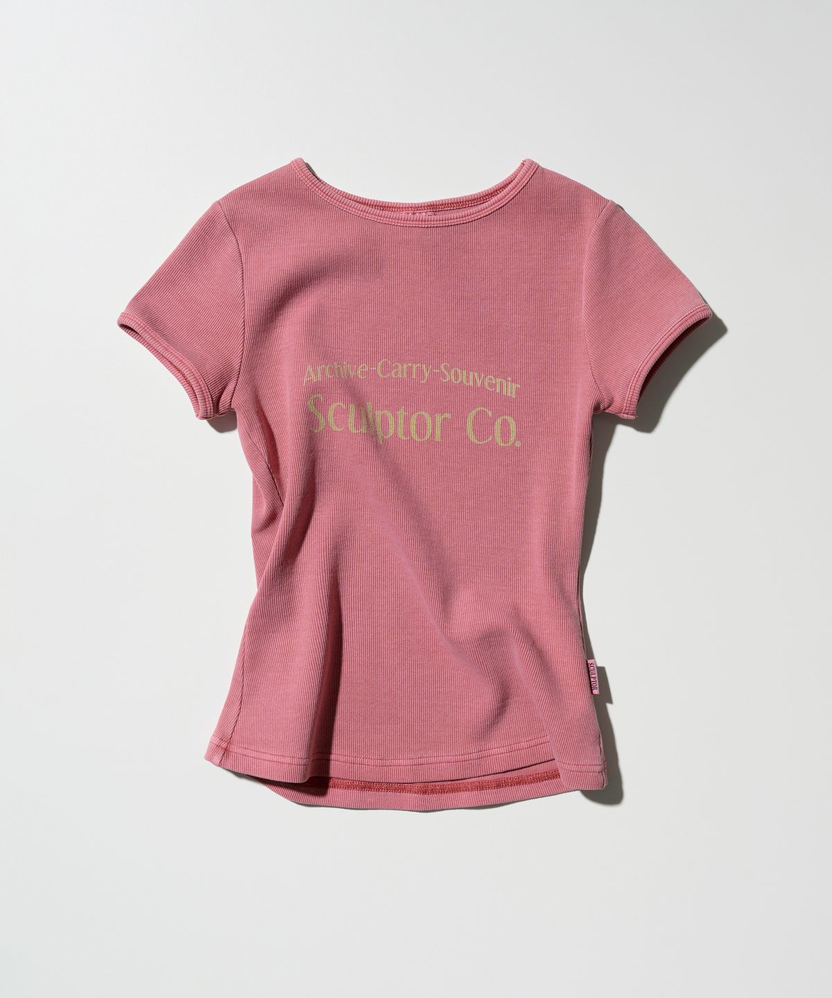 스컬프터(SCULPTOR) Archive Pigment Baby Tee Dusty Pink