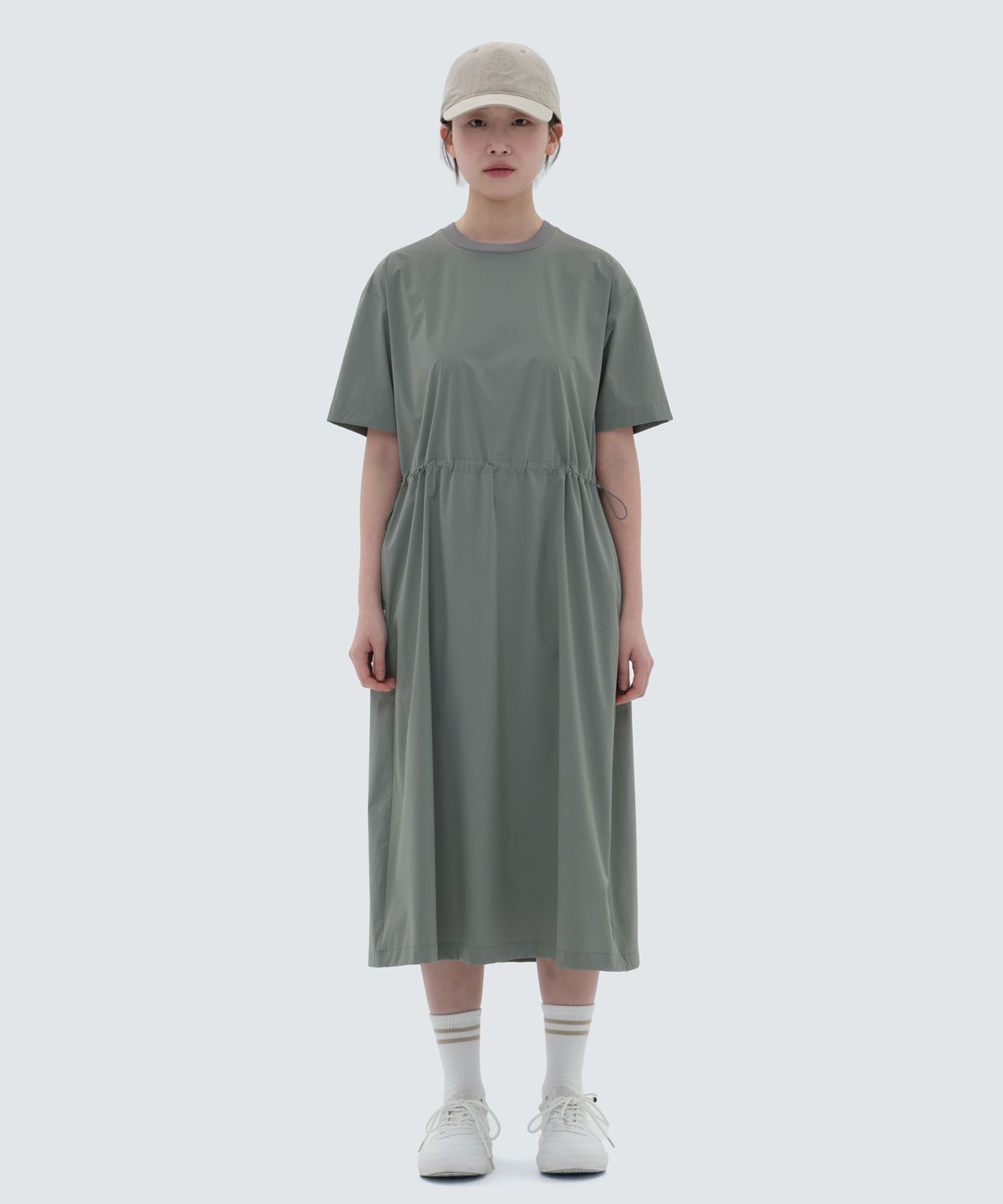 스노우피크 어패럴(SNOWPEAK APPAREL) 씬테크 여성 우븐 원피스 Light Khaki (S24MWSOP31)