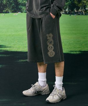 샌드 비치 피그먼트 버뮤다 팬츠 차콜