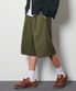 원턱 베이직 스웨트 쇼츠 카키