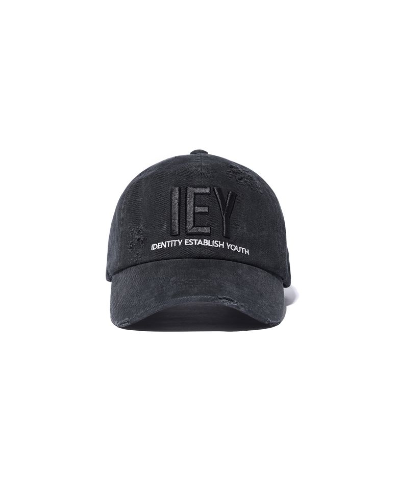 GRAN LOGO VINTAGE BALL CAP Black