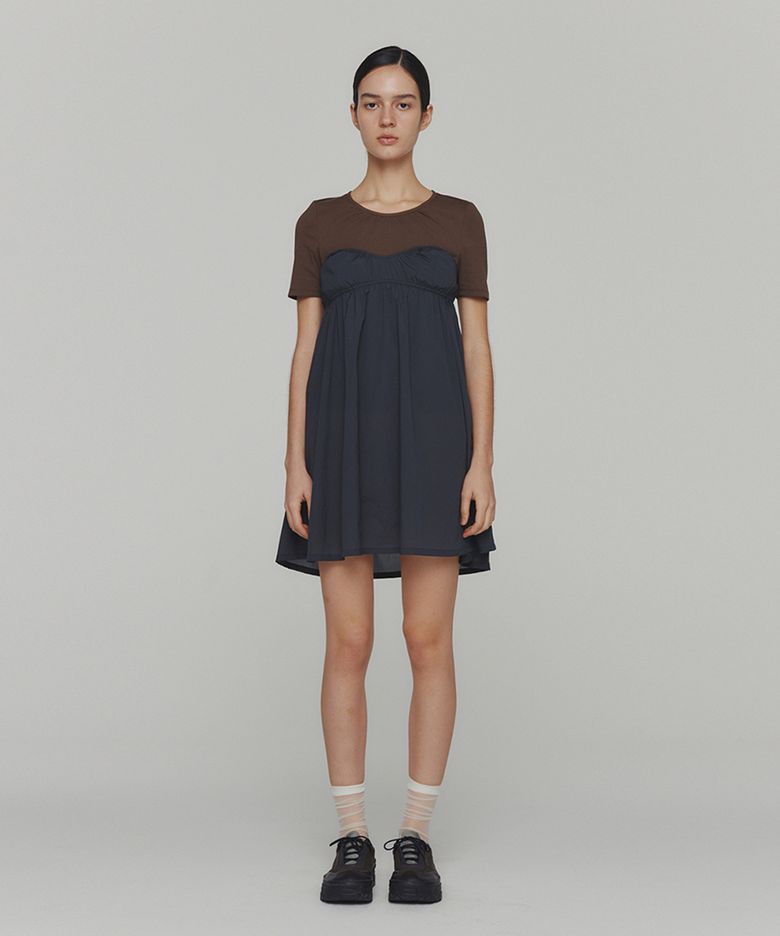 CORSET MINI DRESS_CHARCOAL