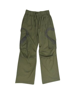 HEART SPRAYED POCKET NYLON PANTS (KHAKI)