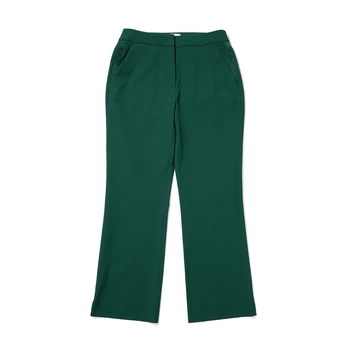말본 골프(MALBON GOLF) 밑단 슬릿 세미 부츠컷 팬츠 GREEN (WOMAN)