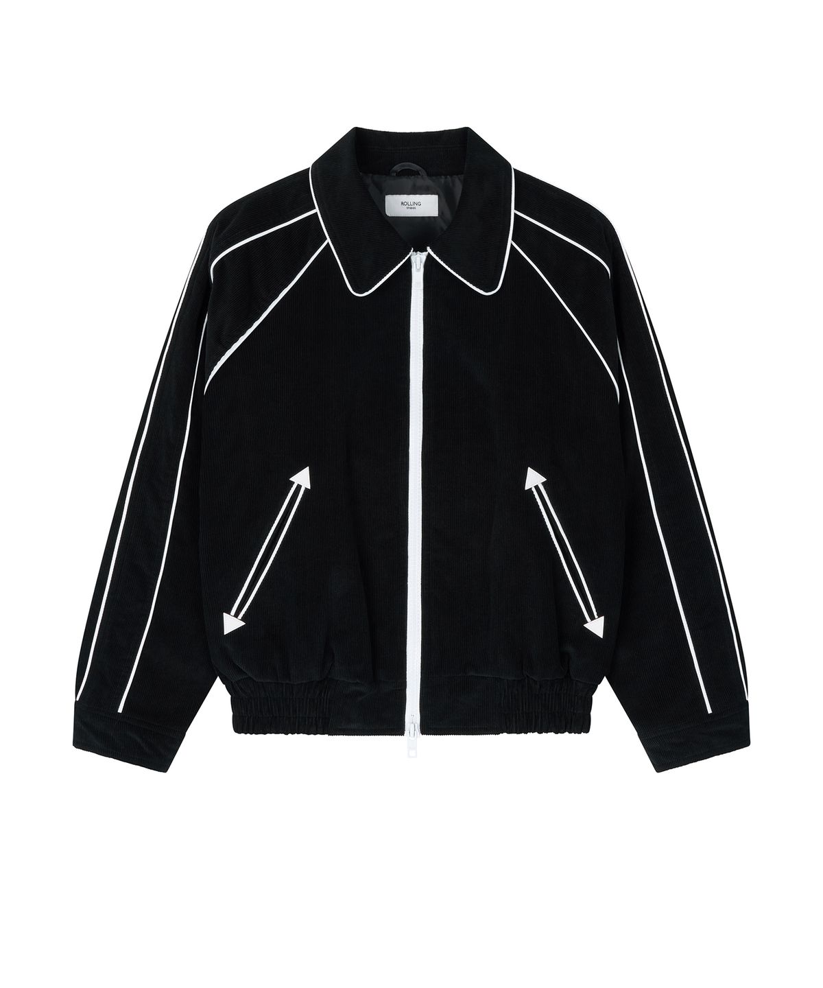 롤링스튜디오(ROLLINGSTUDIOS) PIPED BLOUSON JACKET CORDUROY BLACK