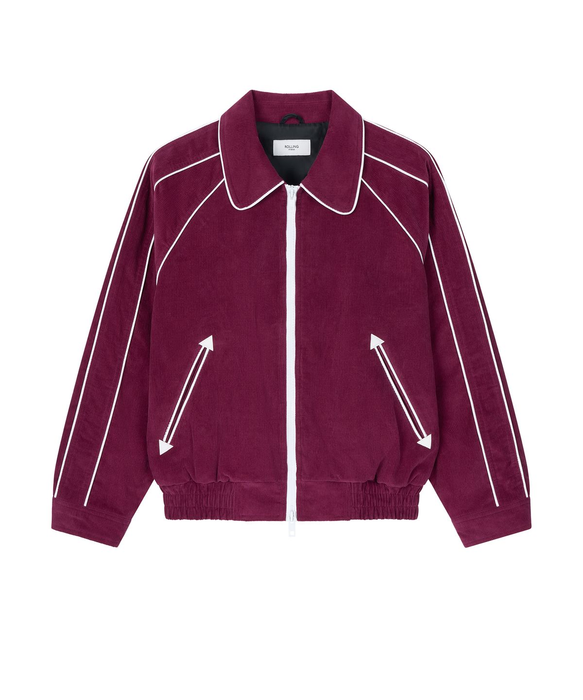 롤링스튜디오(ROLLINGSTUDIOS) PIPED BLOUSON JACKET CORDUROY BURGUNDY
