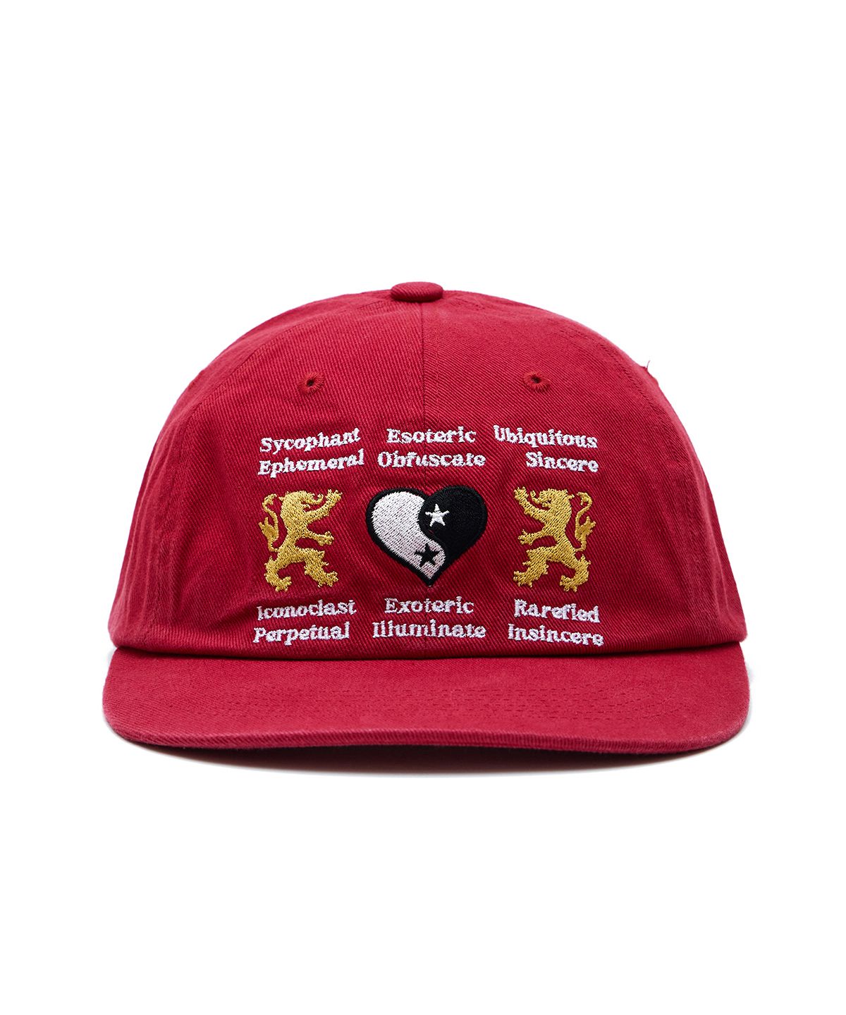 패슬(FASTLE) Lion Heart Washed Cap Red