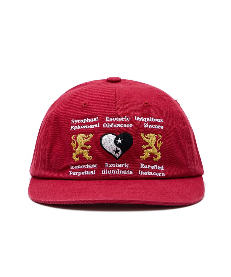 Lion Heart Washed Cap Red