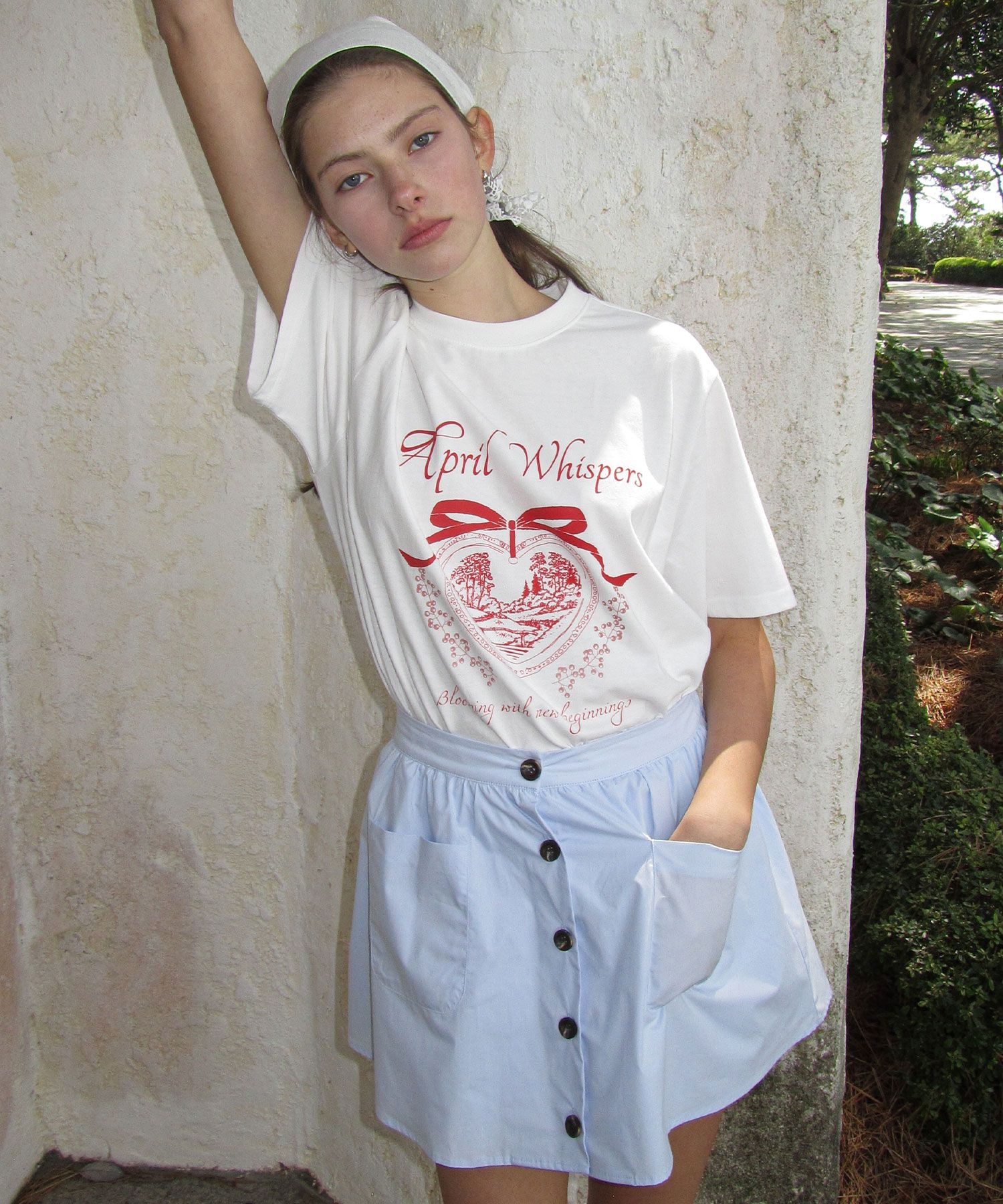 ★LETTER FROM MOON ★DAFODIL GARDEN FLARE BUTTON SKIRT MUSINSA | LETTER FROM MOON Dafodil Garden Flare Button Skirt