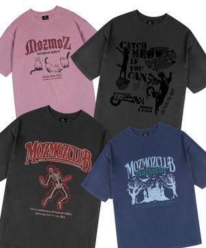 [SET] 그래픽 피그먼트 오버핏 반팔티셔츠 PART01