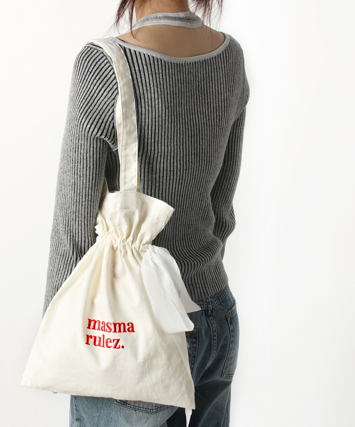 ★masmarulez★ Ribbon eco bagmint Designer fashion, Seoul-fully created | W Concept