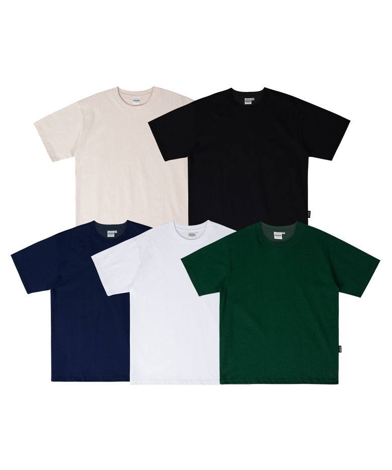 [2PACK] [COOL COTTON] 오버핏 반팔티셔츠 6 COLORS