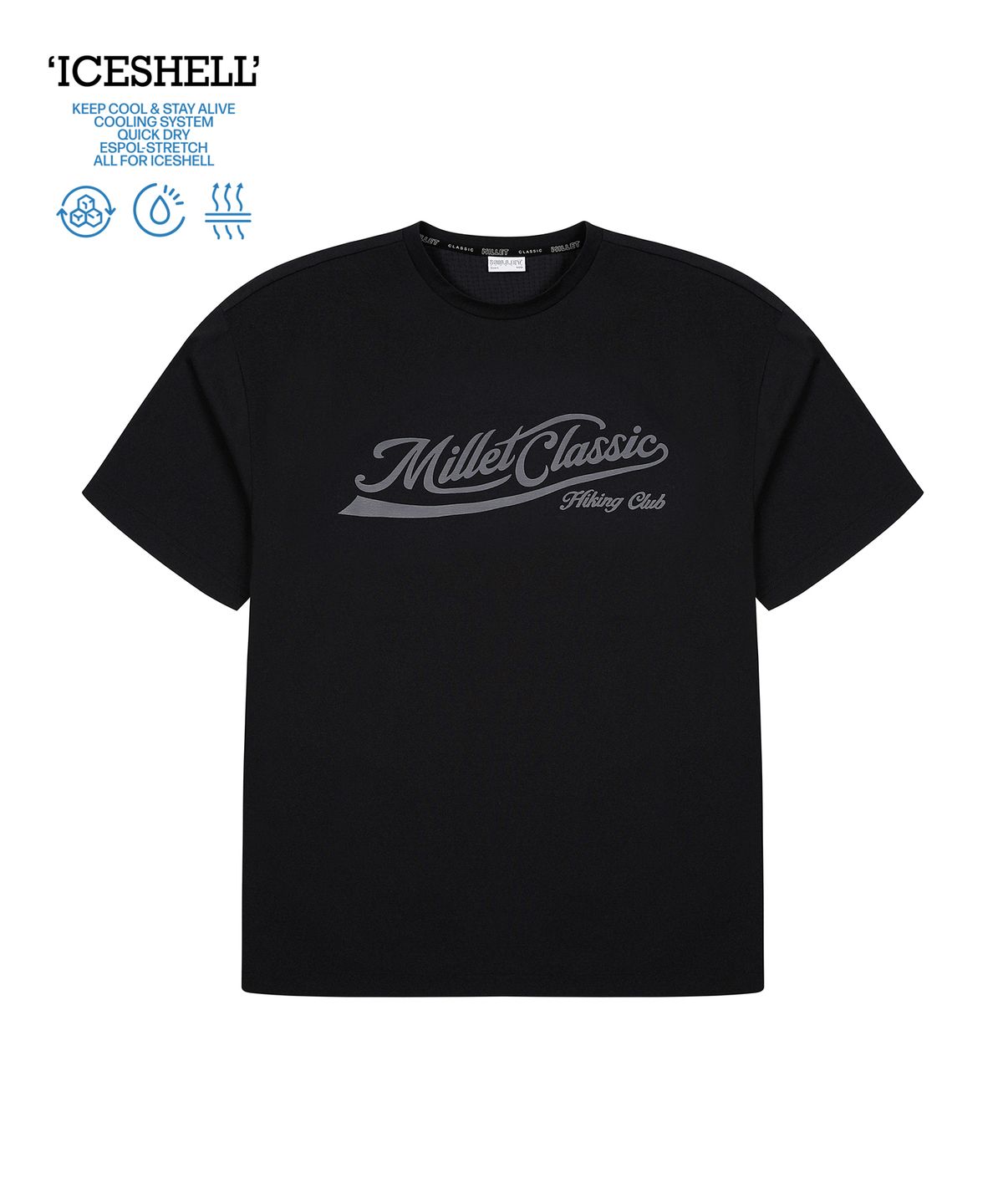 밀레 클래식(MILLET CLASSIC) VINTAGE LOGO ICE SHELL BLACK