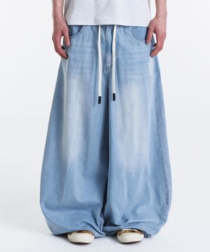 SUMMER VACATION BALLOON PANTS (LIGHT BLUE)