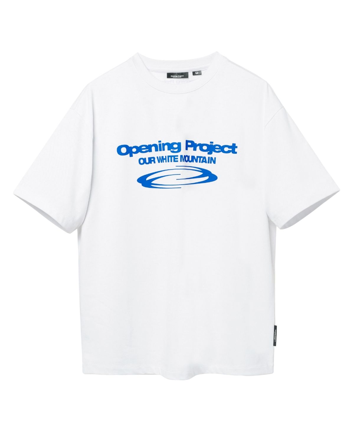 오프닝프로젝트(OPENING PROJECT) Identity T Shirt - White/Blue