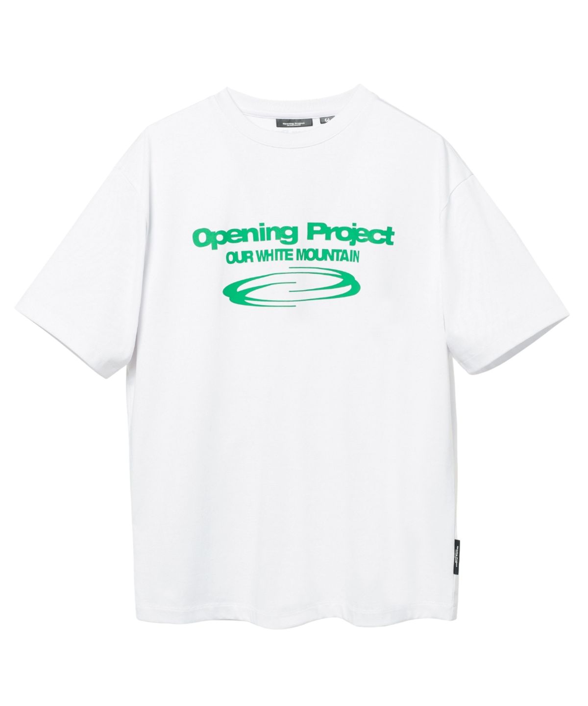 오프닝프로젝트(OPENING PROJECT) Identity T Shirt - White/Green